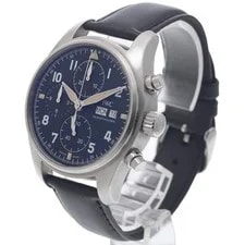 IWC Pilot's Spitfire IW387901 41mm SS Black #C17950 2