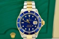 Rolex Submariner Date 40mm 16613 Blue Factory Dial 2002 With Box 4