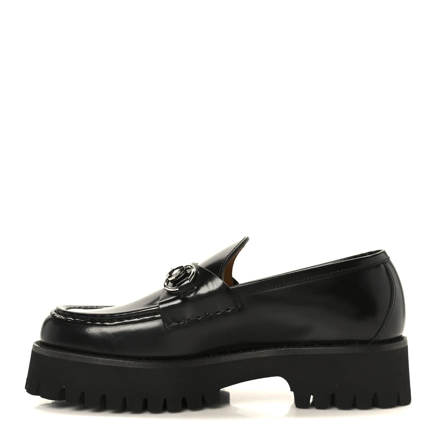 Gucci — Cordovan Lux Horsebit 45mm Platform 36 — Designer Shoe — resale