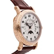 Patek Philippe Grand Comp Retrograde Hand Engraved Auto 38mm 5160/500R-001 3