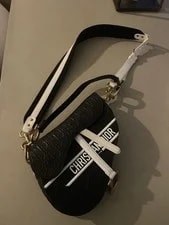 Christian Dior Embossed Vibe Saddlebag 2