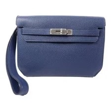 Hermès — Hermes PHW Kelly Depeches 25 Cutch Deep — Handbag — resale