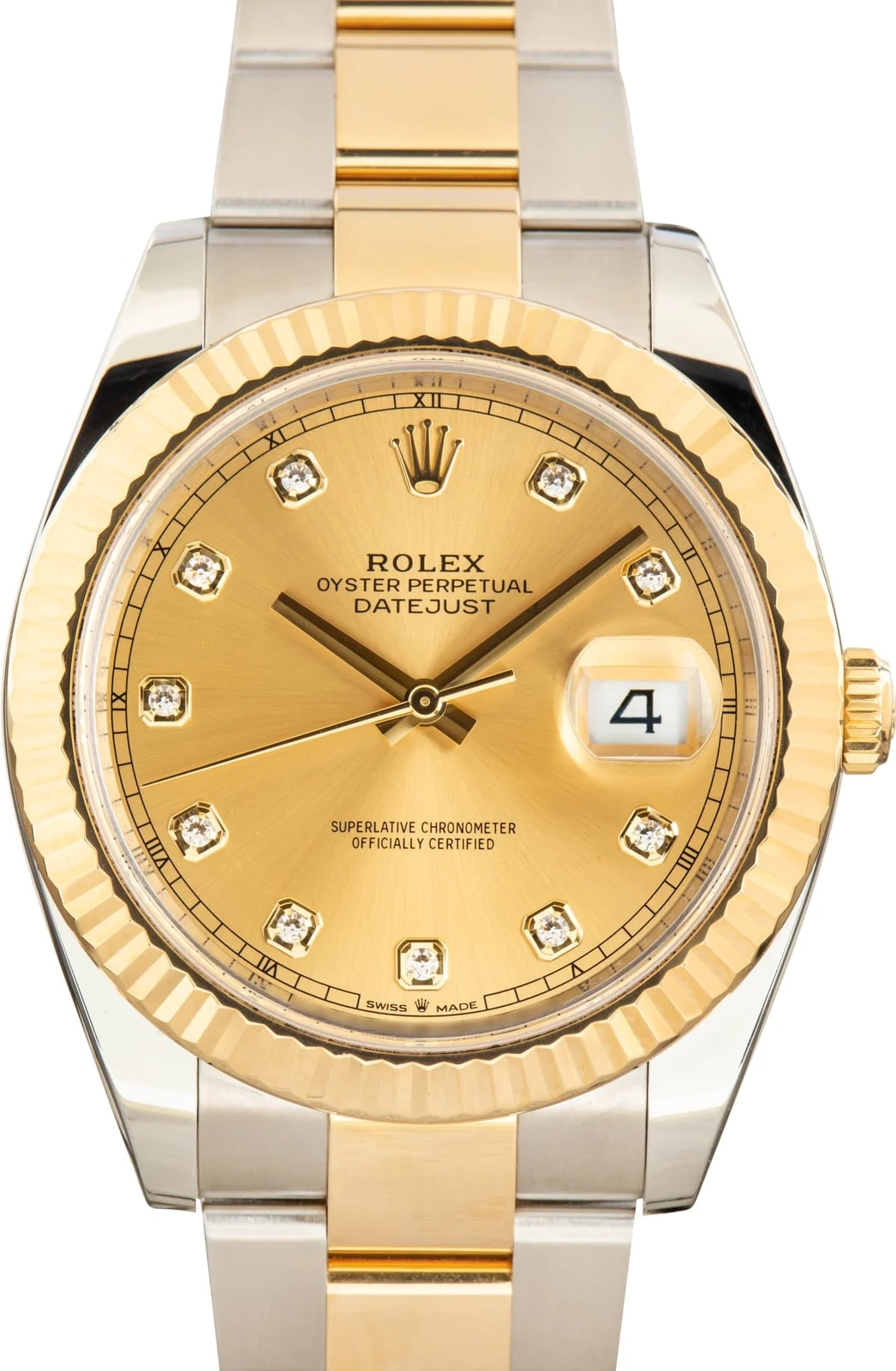 Rolex Datejust 41 Slate Diamond Dial Ref 126334 4