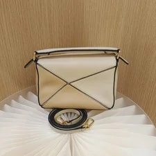 Loewe Puzzle Edge Mini Flap Crossbody Smooth Tri 2