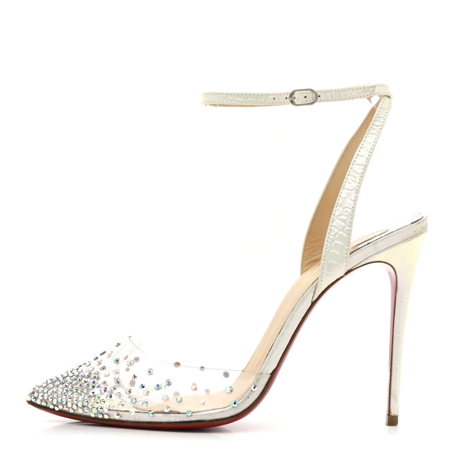 Christian Louboutin — Calf Alicoco Spikaqueen 100 36.5 — Designer Shoe — resale