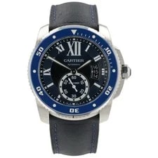 Cartier — Cartier Calibre Driver Blue Dial Stainless Steel 42mm Automatic ’s WSCA0010 — Watch — resale