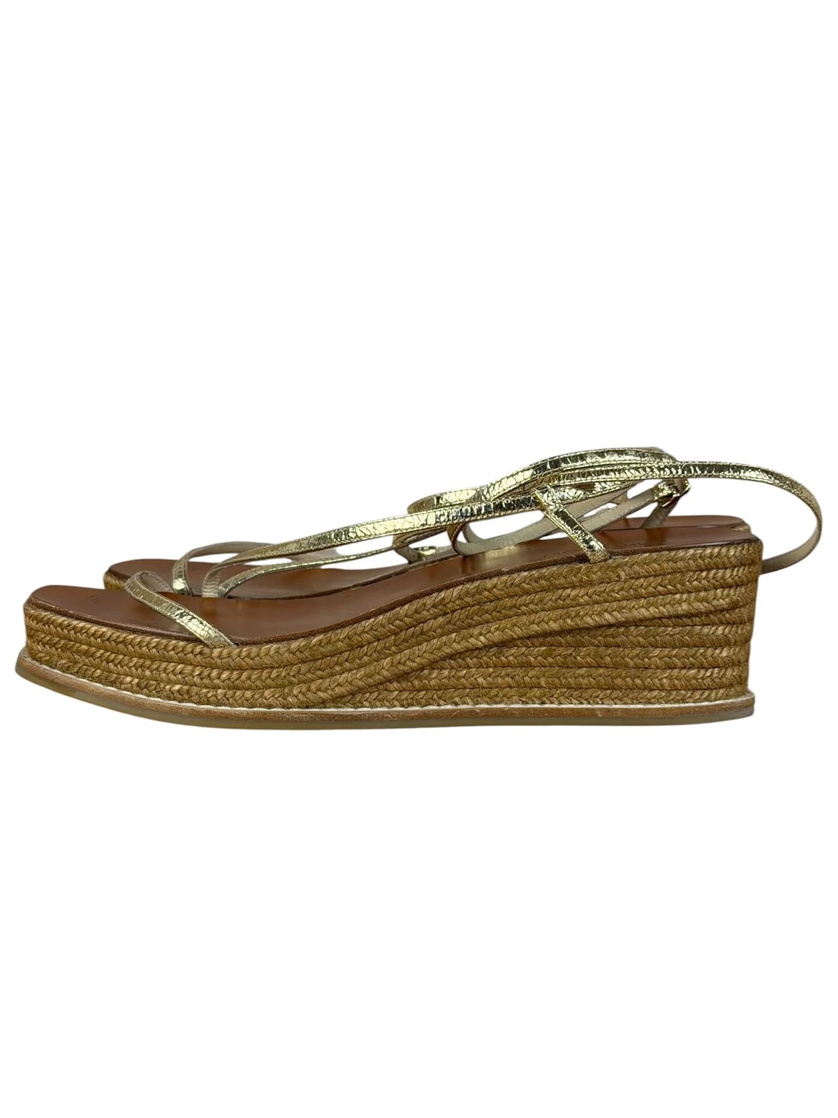 Jimmy Choo Drive Metallic Wedge Espadrille 4