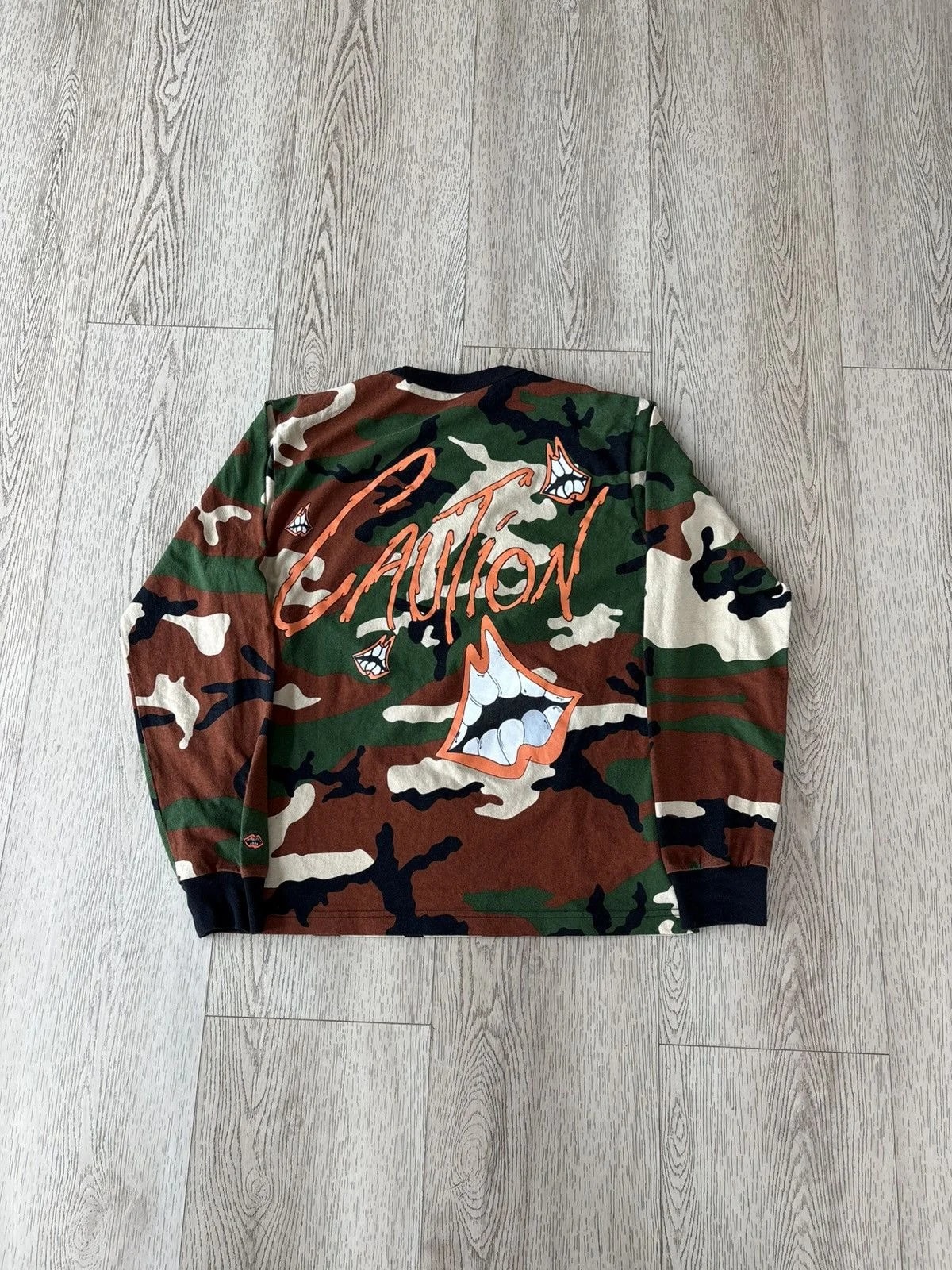 Chrome Hearts — Hearts Matty Boy Camo Caution Long Sleeve — streetwear — resale