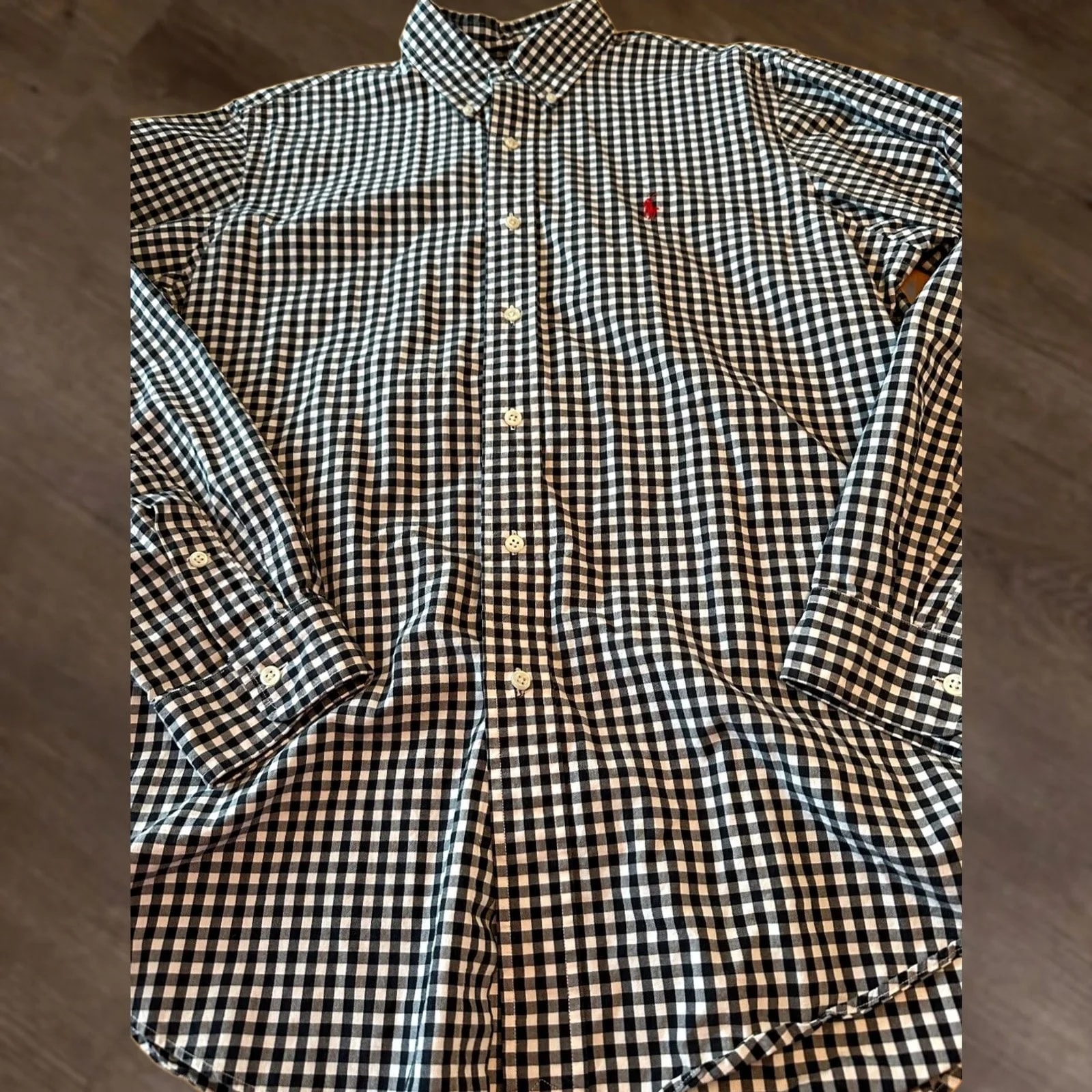 Polo Ralph Lauren — Polo Ralph Lauren Shirt L Custom Fit Gingham Check Button Up — streetwear — resale