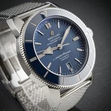 Breitling Superocean AB2020 Blue 46mm Steel Bracelet, Extra Strap, Box & Papers 4