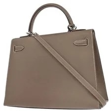 Hermes Etoupe Kelly 32 Sellier 2way □O 115.S 187172 2
