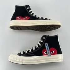 Converse Chuck 70 Hi Comme des Garcons Play 150204C 8.5 2