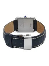 Cartier Tank W5200003 / 3169 Stainless Steel Leather 27mm 2000 #TW2261 3