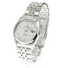 Tudor Prince Date 76200 36mm SS Silver #C6604 2