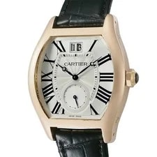 Cartier — Cartier Tortue XL Small Second Date W1556234 Silver — Watch — resale