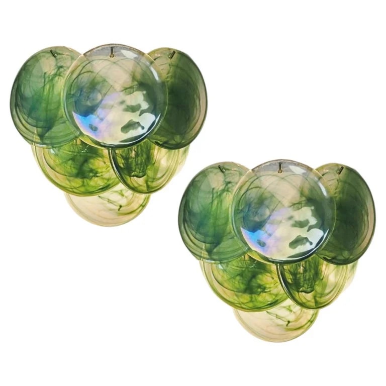 Murano — Pair of Wall Sconces Murano Discs — lighting — resale