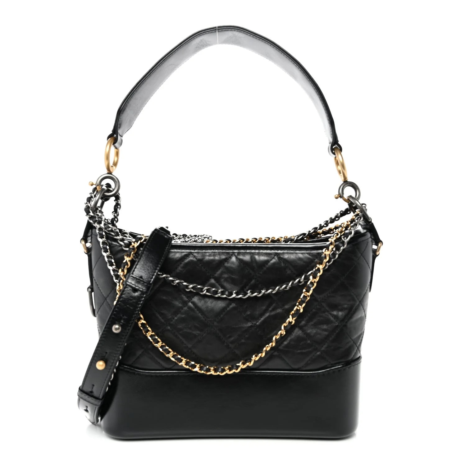 Chanel — Aged Smooth Medium Gabrielle Logo Hobo — Handbag — resale