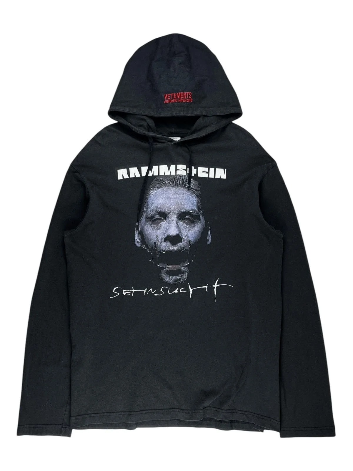 Vetements — Vetements Rammstein Sehnsucht Oversized Tshirt Hoodie — streetwear — resale