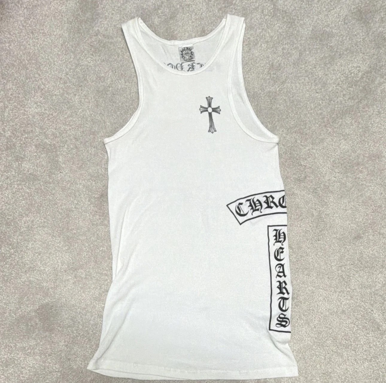 Chrome Hearts — Hearts Logo Cross Tank Top Size L USA — streetwear — resale