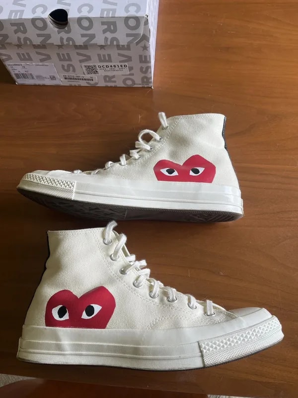 Converse — Converse X Comme des Garcons Play Hi All Stars — Sneaker — resale