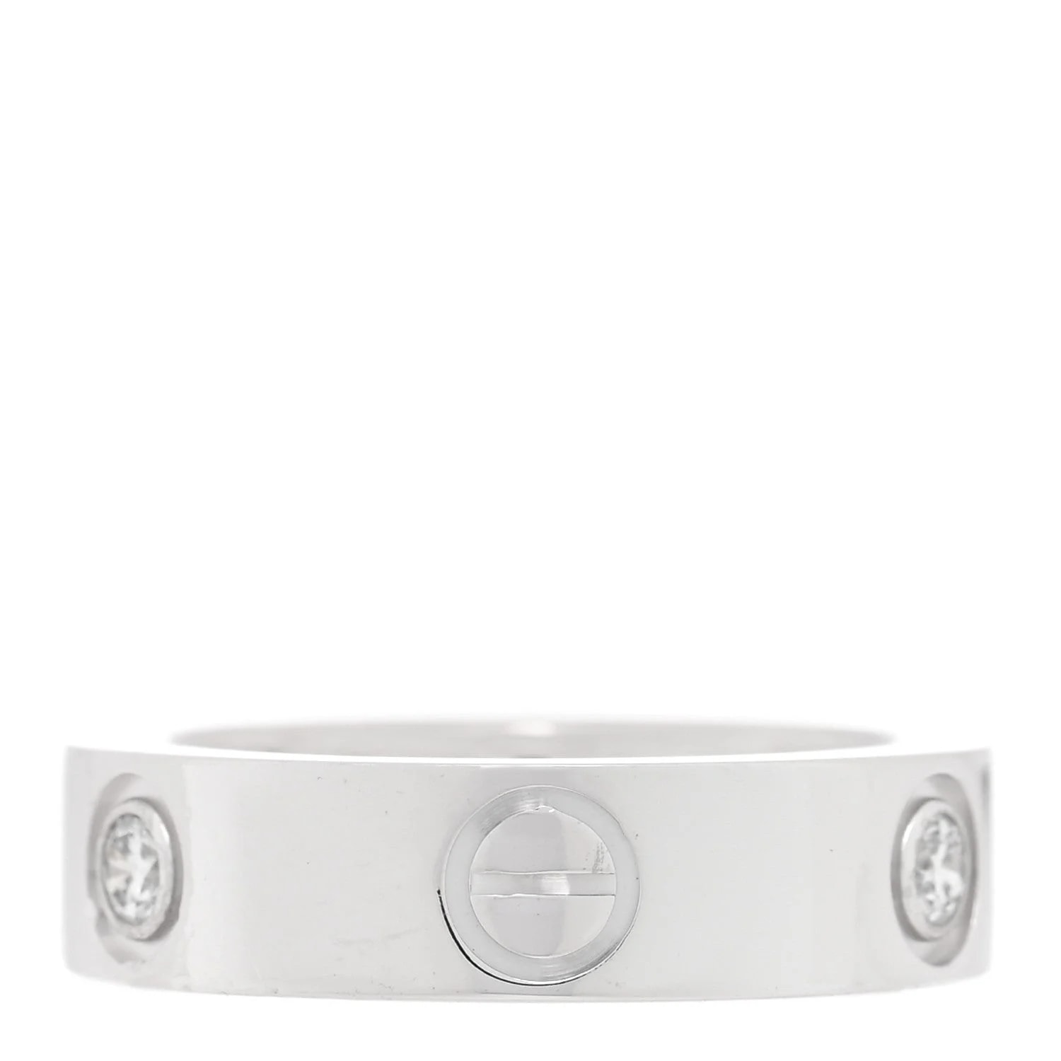18K White Gold 3 5.5mm Love 50 5.25 3