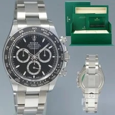 Rolex — 2024 NEW Papers Rolex Daytona 126500LN Black Ceramic Steel 40mm Box — Watch — resale