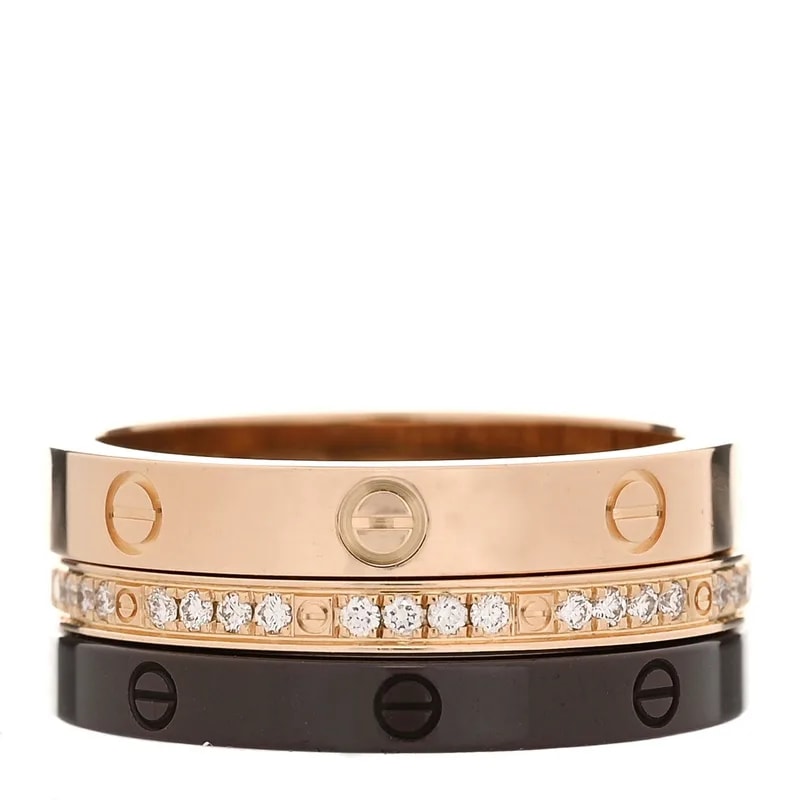 Cartier — 18K Love Set 51 5.75 — Jewelry — resale