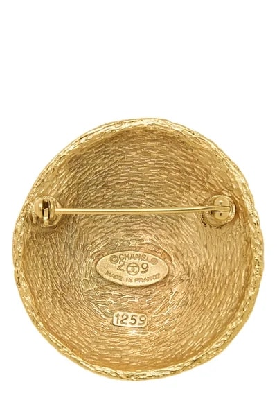 Interlocking 'CC' Woven Pin Large 2