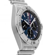 Breitling Chronomat B01 Steel Auto 42mm Blue Dial Bracelet AB0134101C1A1 3