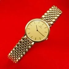 Omega de Ville Quartz Gold Tone 33mm From Japan 4