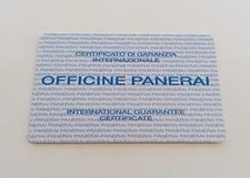 Panerai Warranty Card Booklet (Unwritten) With Stamp 4