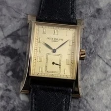 Patek Philippe — Patek Philippe Pagoda 5500 18K Yellow Gold 1997 Manual Rectangular — Watch — resale
