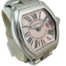 Cartier Roadster SM W62017V3 Watches Stainless Steel Quartz Pink dial/Silve... 4