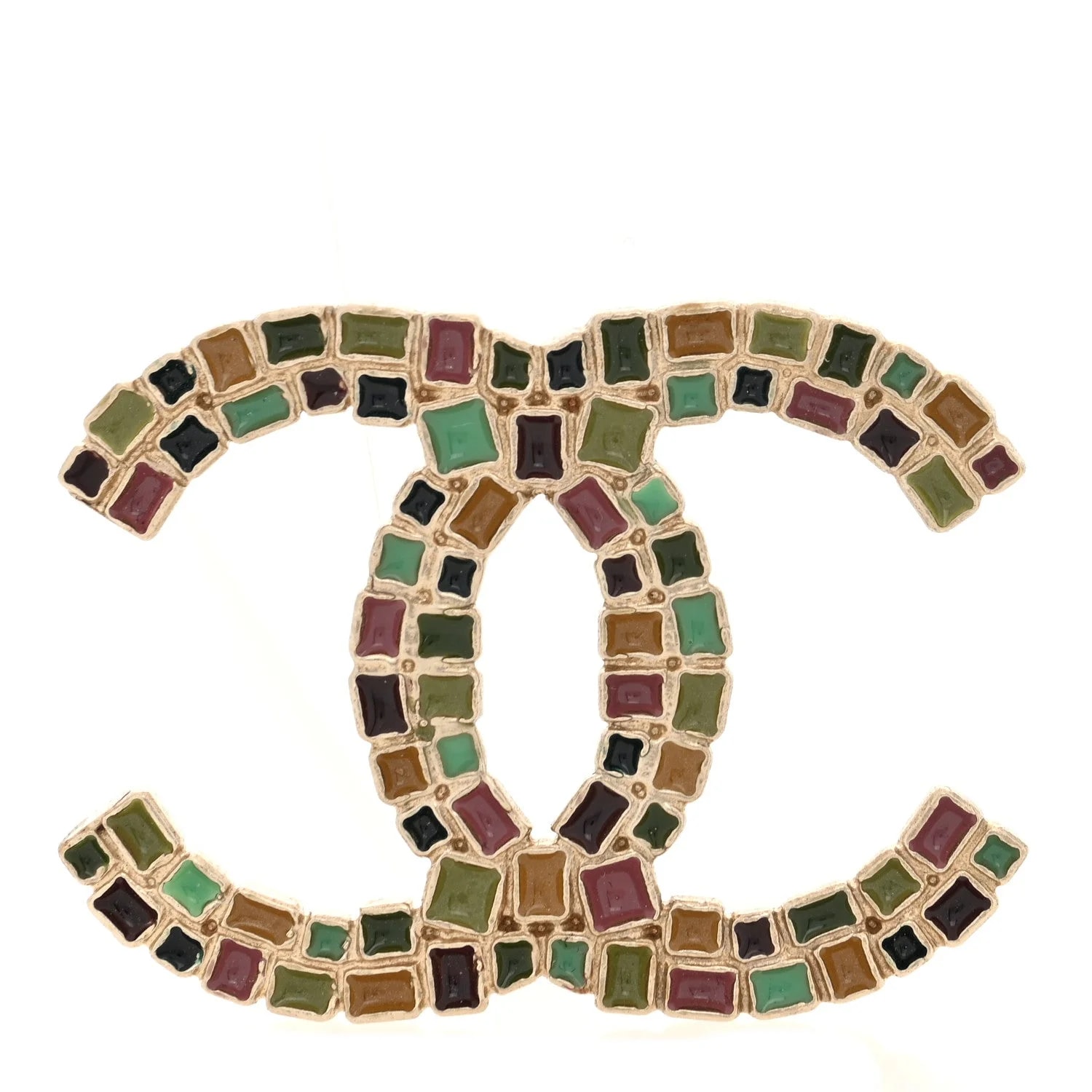 Chanel — Enamel CC Brooch — Accessory — resale