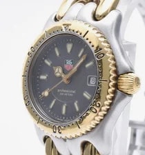 Tag Heuer — TAG Heuer Professional 200m WG1320-0 Quartz ’S Black Dial Two Tone — Watch — resale