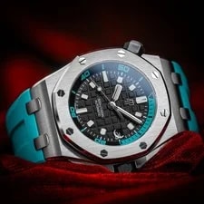 Audemars Piguet — Audemars Piguet Royal Oak Offshore Diver Turquoise 42mm 15720ST.OO.A355CA.01 — Watch — resale