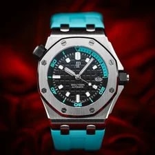 Audemars Piguet Royal Oak Offshore Diver Turquoise 42mm 15720ST.OO.A355CA.01 3