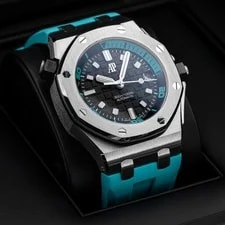 Audemars Piguet Royal Oak Offshore Diver Turquoise 42mm 15720ST.OO.A355CA.01 4