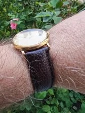 Omega de Ville Quartz Champagne Dial Gold Plated Circa 1991 3
