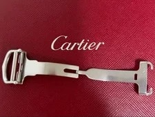 Cartier Stainless Steel Deployment Buckle 18mm Silver From Japan 4