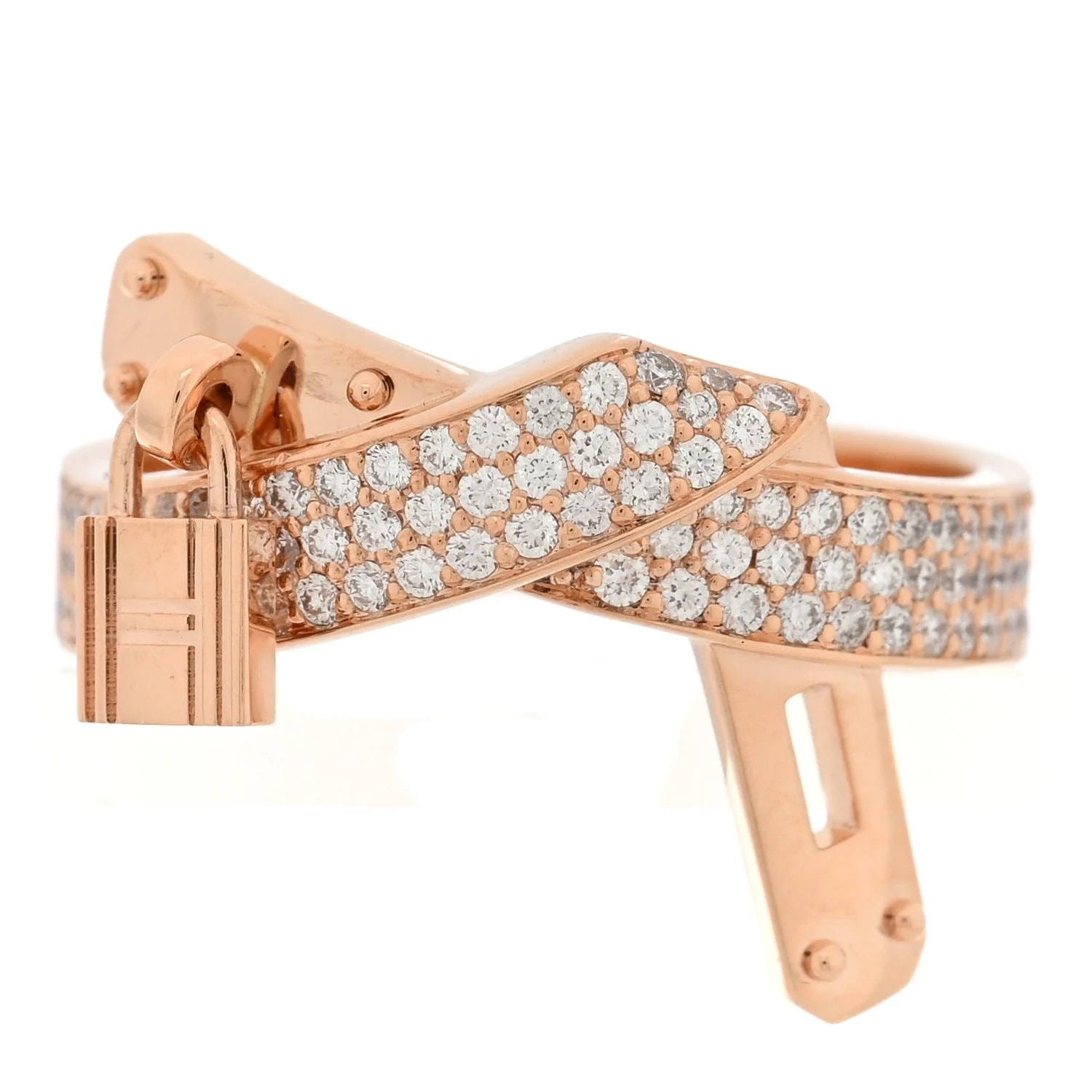 Hermès — 18K Rose Gold Kelly Gavroche 52 6 — Jewelry — resale