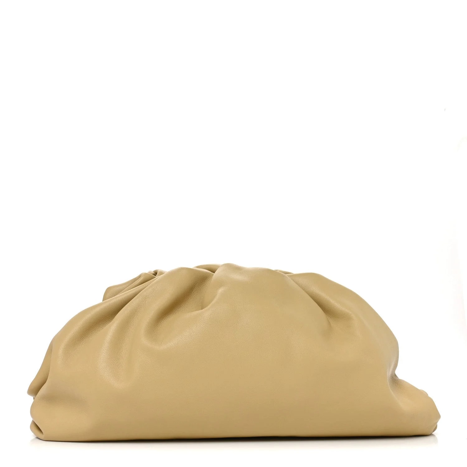 Bottega Veneta — Smooth Calf the Pouch Oversized Tapioca — Handbag — resale