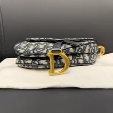 Dior Saddle Embroidered Monogram Print Magnetic Buckle - Very Good #Utqsji 2