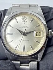 Tudor Oyster Big Rose 7962 Manual Wind Silver Dial 3