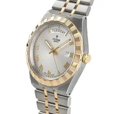 Tudor Royal 41mm Silver Dial Yellow Gold Steel M28603-0001 2