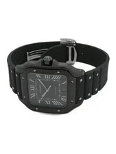 Cartier Santos WSSA0039 / 4072 Stainless Steel Rubber 37mm Automatic #TW3244 2