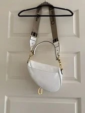 Christian Dior Saddle GoldD Logo Strap Made in Italy 2