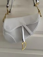 Christian Dior Saddle GoldD Logo Strap Made in Italy 3