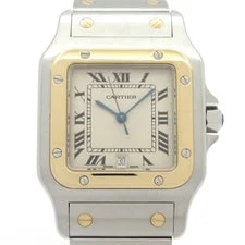 Cartier — Cartier Santos Galbee LM W20011C4 1***** 2**** Silver 18K Yellow Gold — Watch — resale