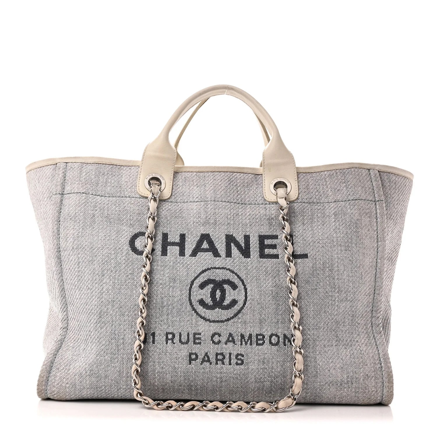 Chanel — Woven Straw Medium Deauville — Handbag — resale